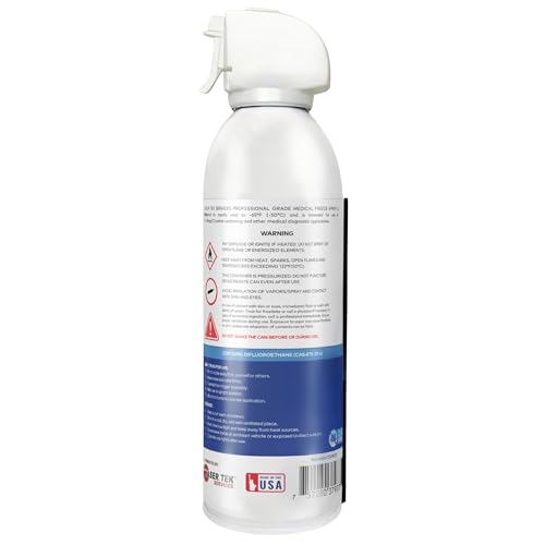 Laser Tek Services - Professional Grade 152A Refrigerant - Medical Freeze Spray - 10 oz