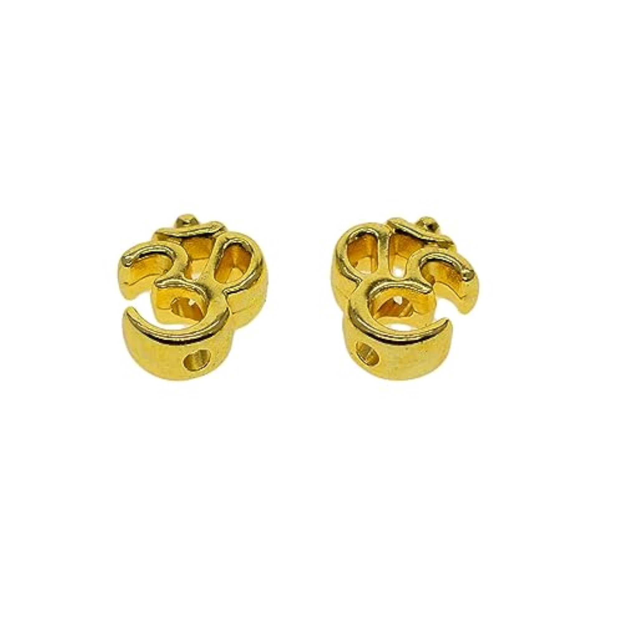 Yoga OM Spacer Beads DIY Gold Charms