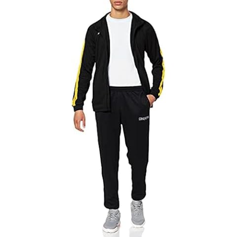 Kappa SALCITO TKS Men's Tracksuit Black/Yellow Cover