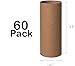 60 Pack Craft Rolls - Thick Cardboard Tubes for Craft - Round Cardboard Tubes For Crafts - Craft Tubes - Bulk Craft Round Tubes - Paper Tube for Arts & Crafts - 1.57 x 3.9 Inches - Brown