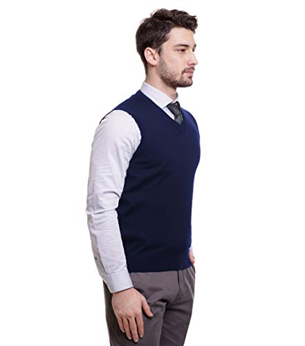 Image of BASE 41 Men's Wool V-Neck Sweater