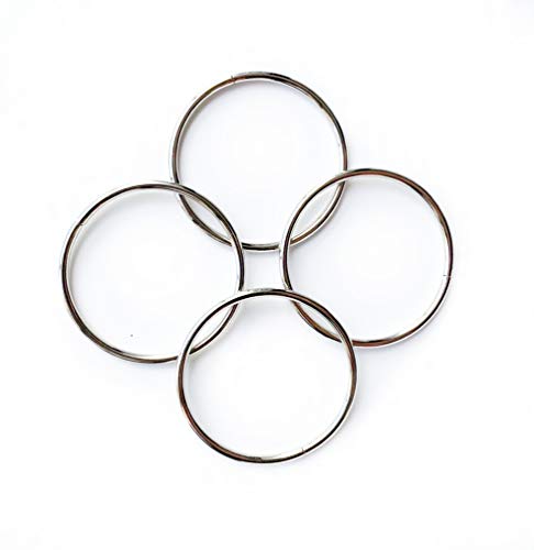 12 Pcs Silver Multi-Purpose Metal O Ring Non-Welded O Ring For Diy Accessories Hardware Bags Ring,Dream Catcher And Crafts,2 Inch/50Mm #TOP5