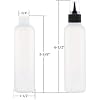 Kingrol 20-Pack Easy Squeeze Writer Bottles, 4 Ounces Soft Applicator Bottle for Paint, Glue, Glaze, DIY Craft, Art