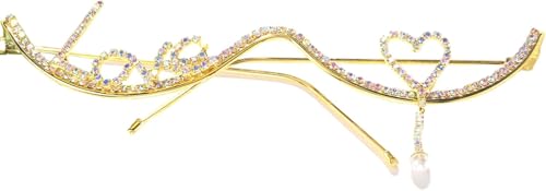 Accesorios para mujeres marco de gafas LoveFace con diamantes