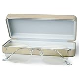 Blue Light Blocking Glasses, Rimless Titanium UV420 Lightweight Anti Blue from Computer Screen Eyeglasses for Women/Men, FINESEA (Silver&1 Pack)