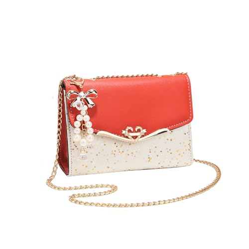 Image of CORIOS Elegant Shoulder Bag for Women - PU Leather Handbag with Sequin Crossbody & Messenger Bag Styles