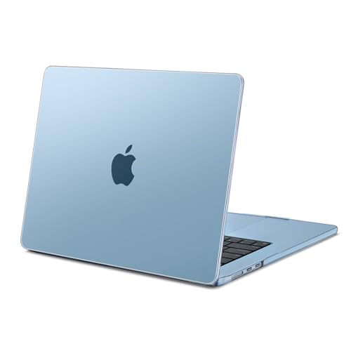Image of MOSISO Compatible with MacBook Air 15 inch Case M5 M4 M3 M2 2026 2025-2023 | Model A3448 A3241 A3114 A2941, Scratch-Resistant Ultra-Thin Protective Hard Shell Case Cover, Sky Blue