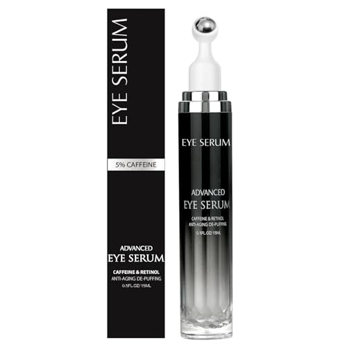 ANAREAL Eye Bags Treatment for Men and Women : Caffeine Under Eye Cream for Dark Circles & Puffiness...