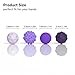 Large Magnetic Sensory Fidget Ball Toy, 8Pcs Silicone Sensory Stress Relief Toys for Adults, Teens with Autism, ADHD, Anxiety, Stocking Stuffers for Women Men Teen Gift (Purple, Large)