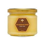 Earthbreath Goldenrod Raw Honey - 400g - Pure Honey Unpasteurized Unfiltered Unprocessed - From Single Apiary - Natural Sweetener for Food, Cooking, Coffee, Tea, Drinks