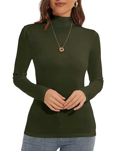 Mesh Turtle Tops カーキ Miss Selfridge ribbed chunky turtle neck sweater in olive | ASOS