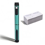 80 Unit Peptide Pen Injector, Reusable Peptide V1 Pens for 3ml Cartridges - Daily Use with Smooth Plunger & Travel Case, Universal Compatibility, Includes 50 Prep Pads, Green