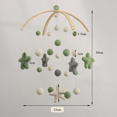 Baby Mobile For Crib - Crib Mobile For Girls, Boys - Mobile For Bassinet, Pack N Play - Boho Crib Mobile - Felt Ball Mobile - Gender Neutral Baby Mobile - Boho Nursery Decor #TOP6