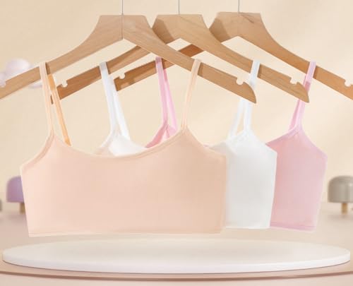 FYLuoke Big Girls' Training Bras Stretch Vest Crop Cami Sports Seamless Bralettes Bra for Teens3