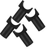 Baluue 4 Stück Universelle U förmige Kunststoff Sitzschienenführung für Rollstuhlrahmen Verschleißfester Ersatzteil Sitzgleiter für Transportrollstühle Geräuscharme Rollstuhlzubehör