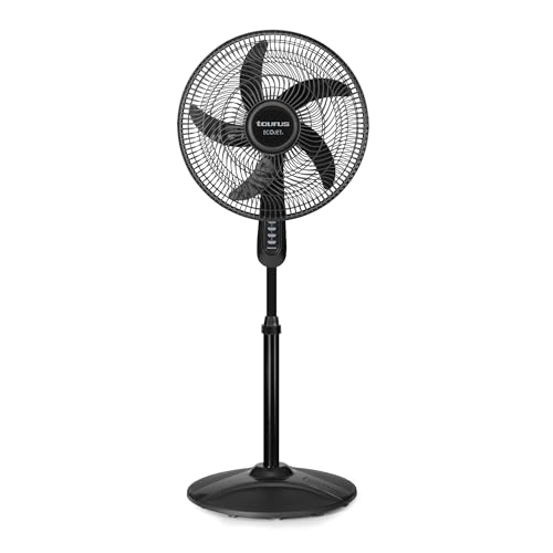 La Mejor Lista de Ventilador de Pedestal Walmart - 5 favoritos. 45 TAURUS-ESPAÑA TURBO-1000 VER.II Ventilador de Pedestal, ECOJET, 16 Pulgadas, 3 Velocidades, 5 Aspas, Base Redonda, Altura Ajustable