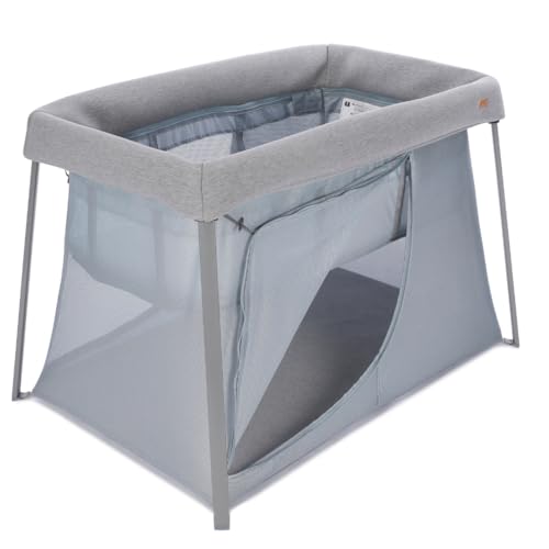 BÉABA, Lit parapluie 3 en 1, Berceau Bébé, Lit d'appoint, Parc, Evolutif, Léger - 6.8Kg, Pliable, Compact, Sac Transport et Matelas inclus, Tissu Respirant et...