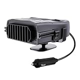 Tomedeks 12V Autoheizung Tragbar Auto Heizung Entfroster Heizlüfter Anti-Beschlag Auto Heizung Windschutzscheibe Defroster Defogge Autoheizung,Autoheizung 12V,2-in-1 Heizung/Kühlung,360° Drehbar