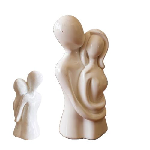 Accento decorativo romantico: la statuetta della coppia combina linee astratte con un tema romantico di arredamento, creando un'atmosfera artistica emotiva che trasforma qualsiasi scrivania o soggiorno in un sofisticato rifugio ispirato all'arte, garantendo che il tuo spazio sia elegante che emotivamente risonante
