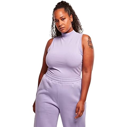Urban Classics Damen Ladies Sleeveless Turtleneck Shapewear Ganzkörper-Body, Lavender, 4XL Cover