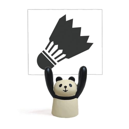 Badminton sport simple géométrie motif memo holder panda stand