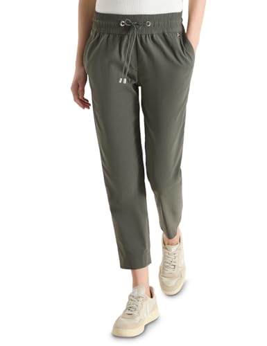 Cecil Mid Waist Slim Leg Hose im Casual Fit Clear Khaki XL