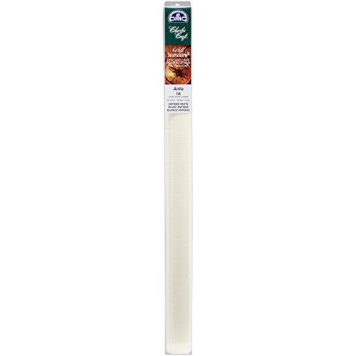 Adatto per la casa DMC Gold Standard Tela Aida, 55 Quadretti, 51 x 61 cm, Colore: Bianco Antico, Altri, Multicolore