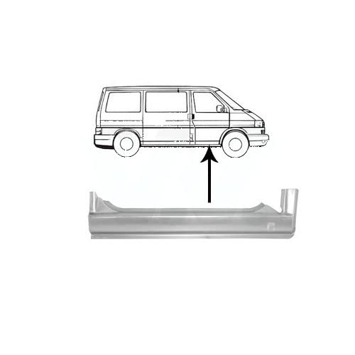 Compatible pour Tôle extérieure de bas de caisse avant droite pour VOLKSWAGEN Transporter T4 (1990-2003)