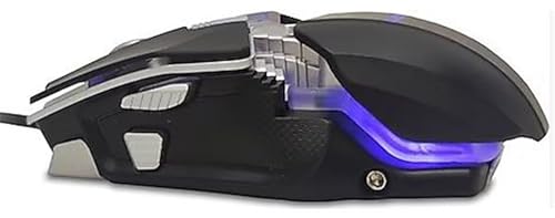 Ratón USB RGB para juegos Quadro DP-480: domina tus partidas nocturnas con total fluidez