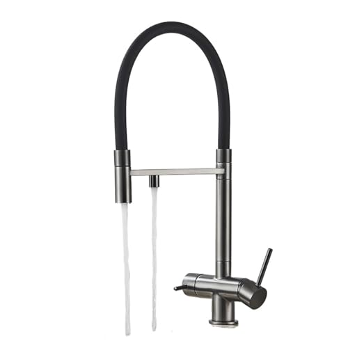 Mélangeur de robinet filtré double bec pour éliminer le calcaire et purifier l'eau