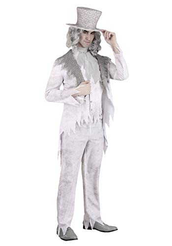 Mens Victorian Ghost Groom Halloween Costume | Adult Haunting Beauty Vintage Inspired Tattered...