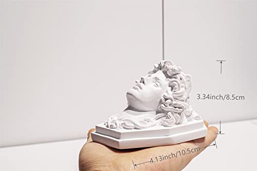 Eascheer Greek Mythology Statue Figurine,Head Of Medusa 4.13" Greek Gods Statue,Classic Greek Mythology Sculpture For Living Room Home Shelf Décor #TOP1