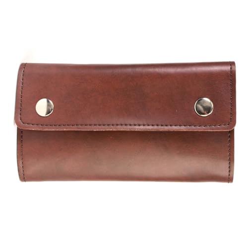 Image of Milwaukee Leather MLW7889 Men's 7.5 inch Black Premium Leather Soft Biker Wallet - Bi-Fold Anti-Theft Stainless Steel Chain