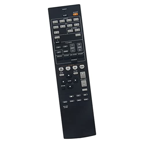 ALLIMITY RAV463 ZA11350 Replace Remote Control fit for Yamaha Audio System RX-V375 RXV375, black - Image 2