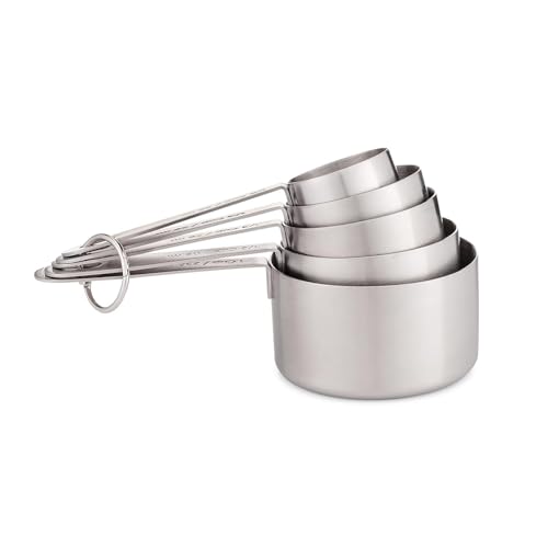 Image of INKULTURE Heavy Duty Stainless Steel Metal Measuring Spoons for Dry or Liquid, Fits in Spice Jar, Set of 5