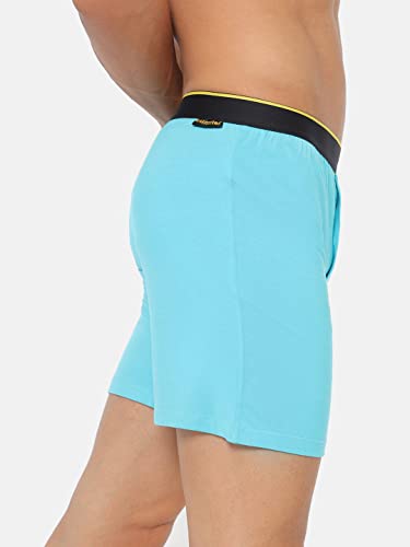 Image of Bummer Men's Modal Boxers (Pack of 1) (BOAQ01M Aquamarine M)