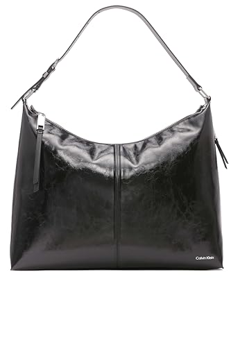 Calvin Klein Max Oversized Top Zip Hobo Shoulder Bag