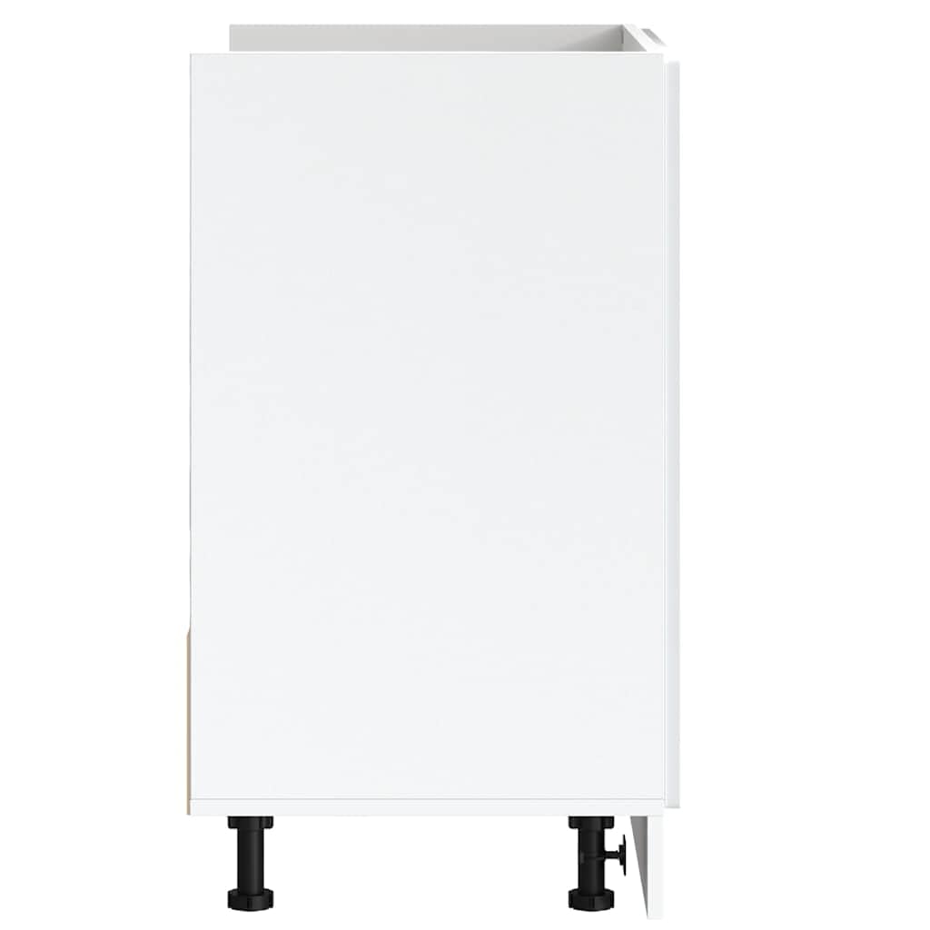 vidaXL Meuble Bas pour évier Porto Blanc 80x46x81,5 cm Bois ingénierie