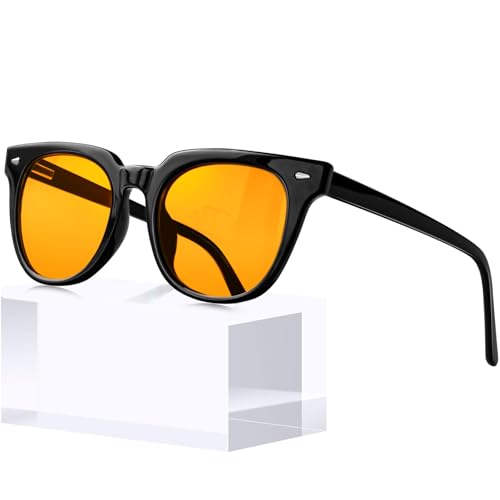 KANASTAL Yellow Blue Light Blocking Glasses Mens Red Light Protection Reduce Eye Strain Womens Bluelight anti Glare Reduction Gaming - Black Frame Yellow Lens KANASTAL Yellow Blue Light Blocking Glasses Mens Red Light Protection Reduce Eye Strain Womens Bluelight anti Glare Reduction Gaming - Black Frame Yellow Lens