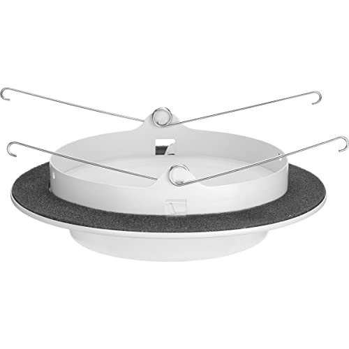 Progress Lighting P806005-028 6" Recessed Drop Lensed Shower Trim con Difusor de Vidrio Esmerilado Satinado Blanco para Housing de 6 pulgadas (Serie P806N) miniatura 3