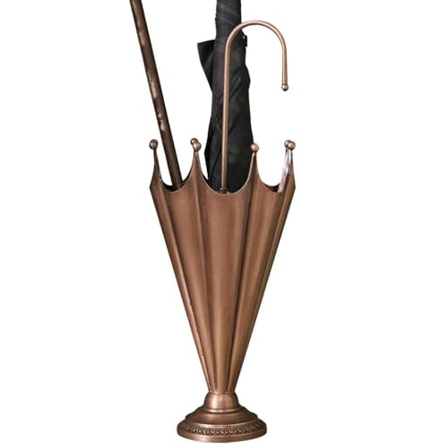 Dibor Copper Free-Standing Metal Brolly Umbrella Holder Hallway Rack Stand (EA96)