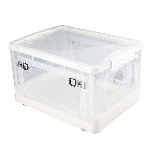 BLACKTK Pet Drying Box, Ultra Silent Pet Drying Cage, Large Space Transparent Folding Hair Dryer Box for Cats, Small Dogs, Hair Dryer