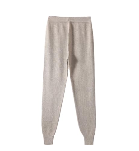 DBFBDTU Knitted Men's Wool Pants Casual and Comfortable Stripped Wool Pants Solid Warm Trousers