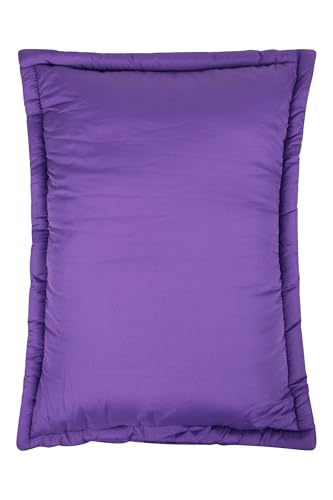 Mountain Warehouse Travel Pillow - Lightweight, Neck Support, Flight Pillow With Carry Bag Purple