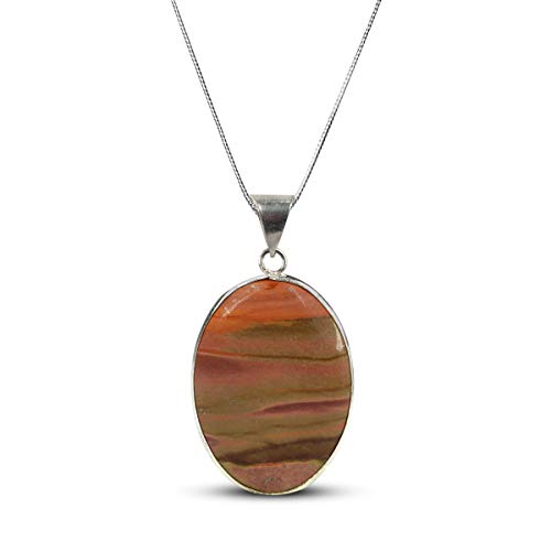 Image of Reiki Crystal Products AAA Polly Crome Pendant Oval Shape Crystal Stone Locket - Pendant with Metal Chain for Reiki Healing and Crystal Healing Gemstone for Unisex (Color : Purple)
