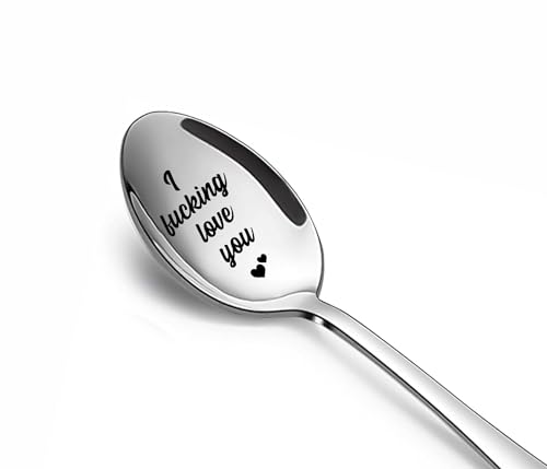 Classic Craft Creations | I Fucking love you | Best Friend Gift | Funny Gift | Girlfriend gift spoon | Unique gift ideas | Gift for partner | Engraved Gifts | Relationship Gift