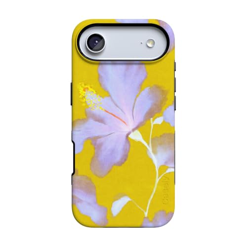 Casely iPhone 17 Air Case | Sunwashed Painted Floral | Hibiscus Haze | Bold Protective Design | Compatible with MagSafe