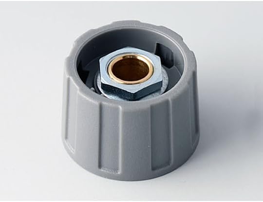 ラウンドノブ W23&times;H15.5&times;D23mm 0.069kg グレイ 10個入 A2523068