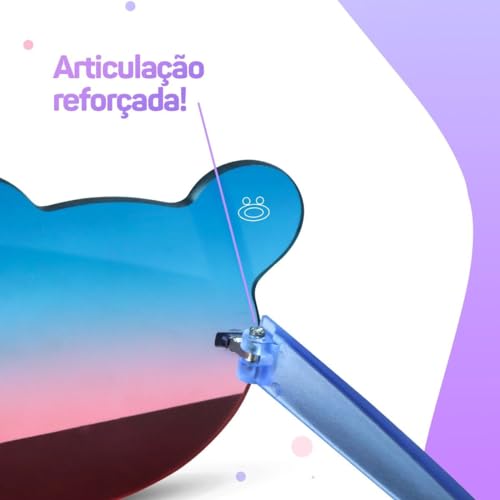 Óculos sol Minie criança proteção UV infantil menina + case rosa qualidade premium criança
