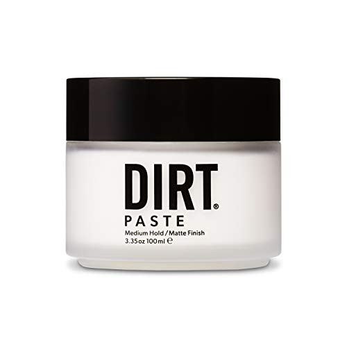 DIRT Paste - Vegan Hair Texturizing Pomade - Medium Hold, Matte Finish - 3.35 oz - All Hair Types